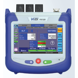 Аналізатор PON та набір для тестування якості обслуговування кількох гігабітних мереж FX120