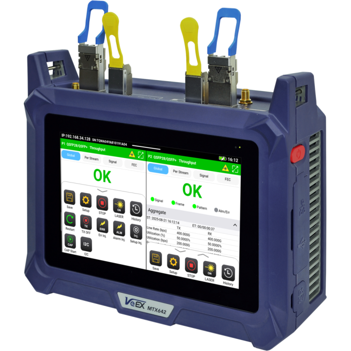 Портативний тестовий набір MTX642 Dual 400G, фото 1 Портативний тестовий набір MTX642 Dual 400G, фото 1